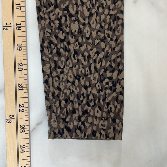 Spanx Leggings Womens Medium Brown Tan Animal Print Cheetah Leopard Seamless - Picture 7 of 8